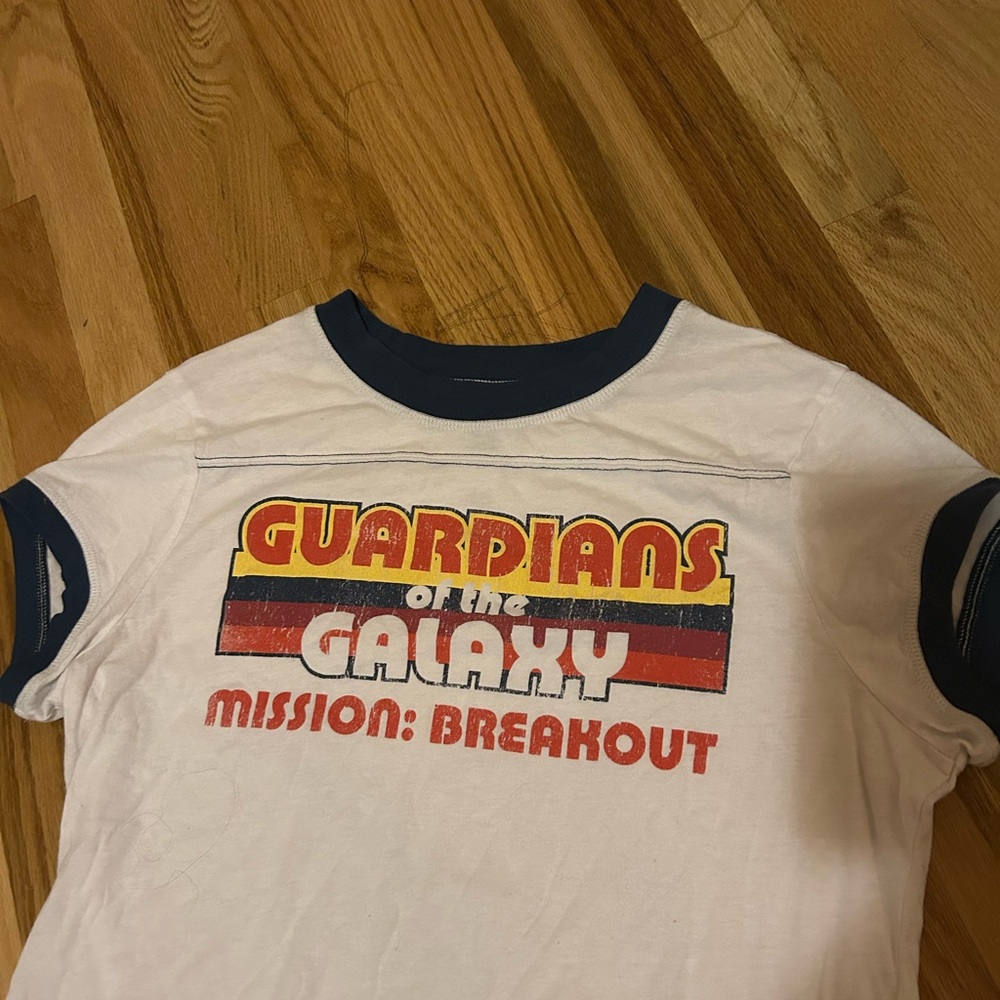 Disney White and Red Guardians of the Galaxy Short Sleeve Tee